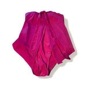 women pink strapless one piece swimsuit Sz M